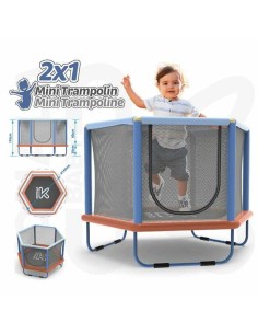 Trampoline pour Enfants avec Filet de Sécurité Ociotrends 140 X 110 CM 2