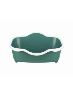 Bac à litière pour chats Trixie Davio Blanc Vert Plastique 56 x 26 x 39 cm