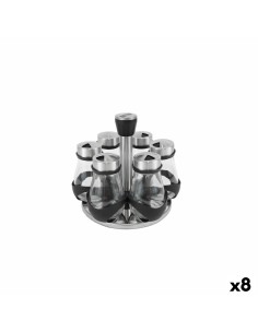Étagère d'épices en acier inoxydable Quttin 17,8 X 17,8 X 16,3 CM (6 Pièces) (8 Unités)