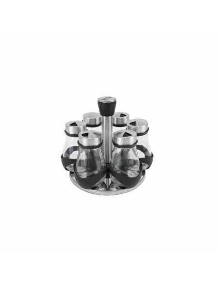 Étagère d'épices en acier inoxydable Quttin 17,8 X 17,8 X 16,3 CM (6 Pièces) (8 Unités)