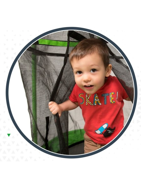 Trampoline pour Enfants avec Filet de Sécurité Aktive 122 x 184 x 122 cm