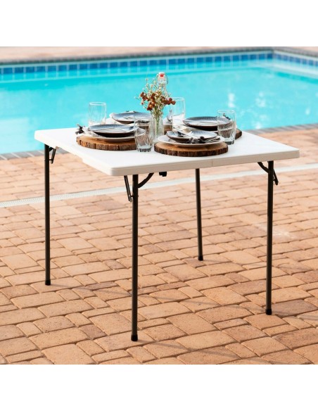 Table Piable Lifetime Blanc 86 x 74 x 86 cm