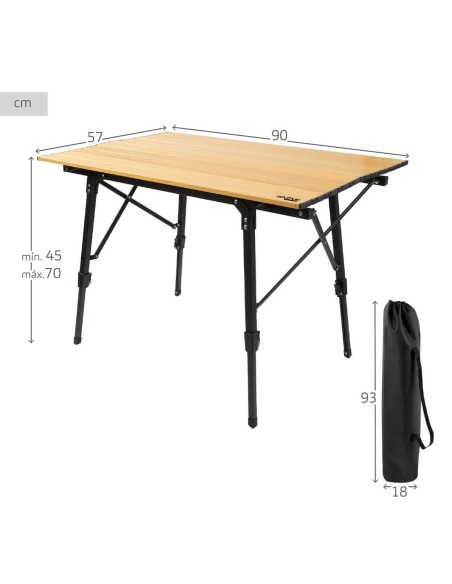 Table Piable Aktive Glamping Sabana Aluminium Terre 90 x 70 x 57 cm