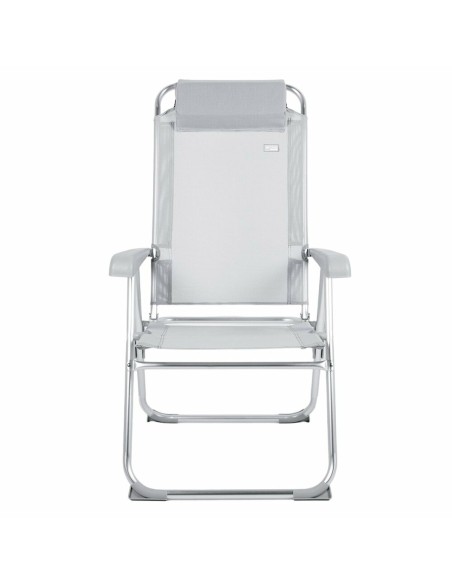 Chaise Pliante Aktive Inclinable Gris 44 x 101 x 55 cm