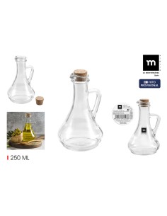 Huilier La Mediterránea verre 9,3 x 9,3 x 16,5 cm (24 Unités) 2