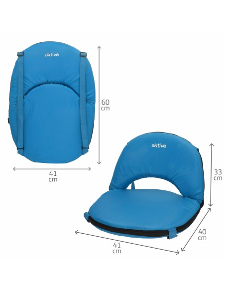 Siège Aktive Bleu 41 x 33 x 40 cm Pliable (2 Unités)