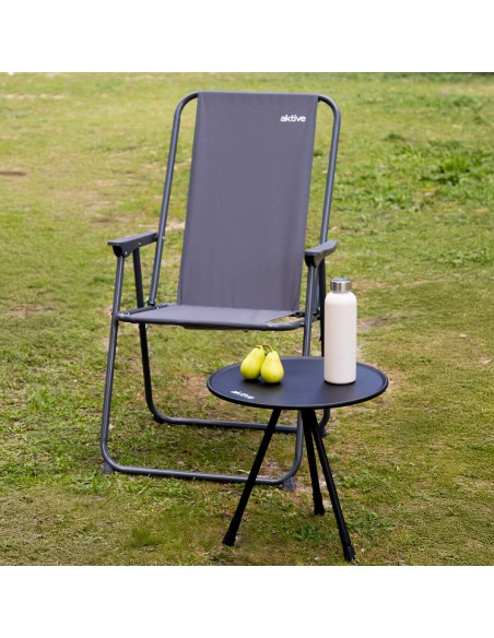 Table Piable Aktive Noir 37 x 55 x 37 cm (4 Unités)
