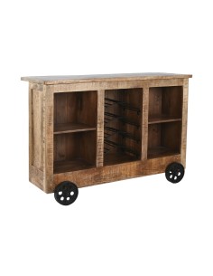 Meuble bar Home ESPRIT Noir Naturel 145 x 53 x 100 cm