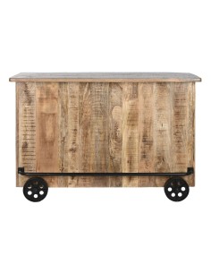 Meuble bar Home ESPRIT Noir Naturel 145 x 53 x 100 cm 2