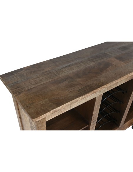 Meuble bar Home ESPRIT Noir Naturel 145 x 53 x 100 cm