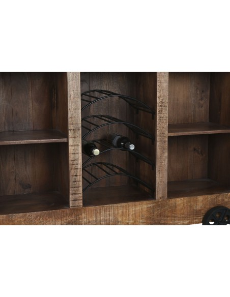 Meuble bar Home ESPRIT Noir Naturel 145 x 53 x 100 cm
