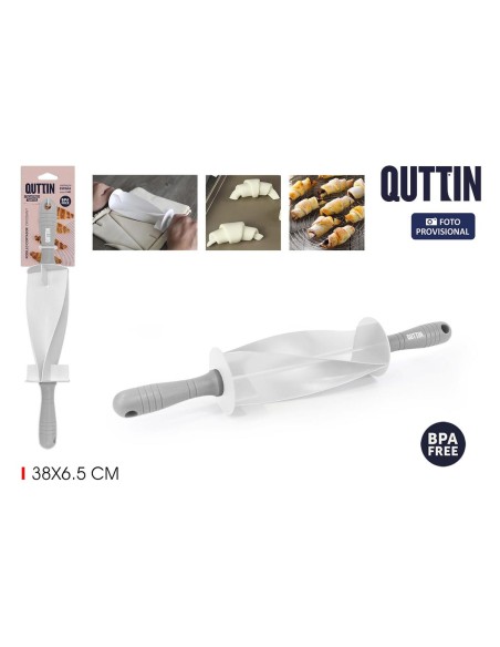 Rouleau à pâtisserie avec motifs Quttin CROISSANT 38 x 6,5 cm (12 Unités)