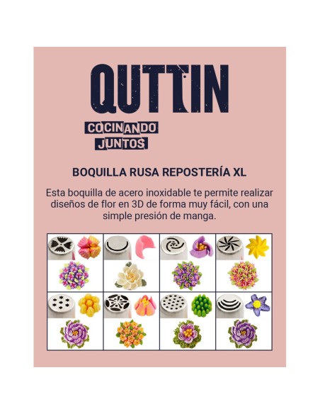Embouts pour poches à douille Quttin XL 48 Unités