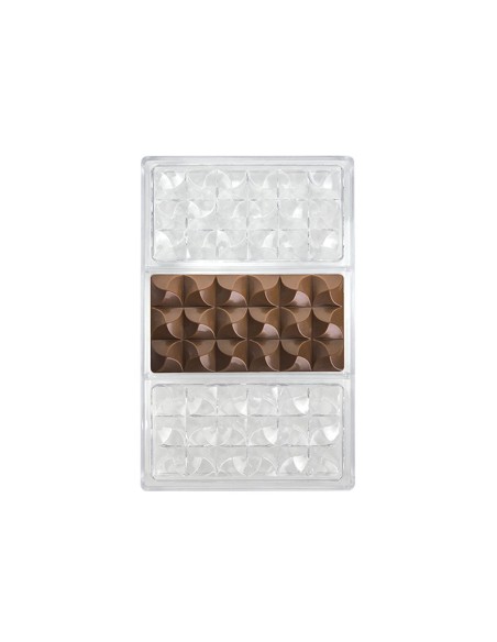 Moule à pâtisserie Quttin CHOCOLATE 27,5 x 17,5 x 2,5 cm (12 Unités)