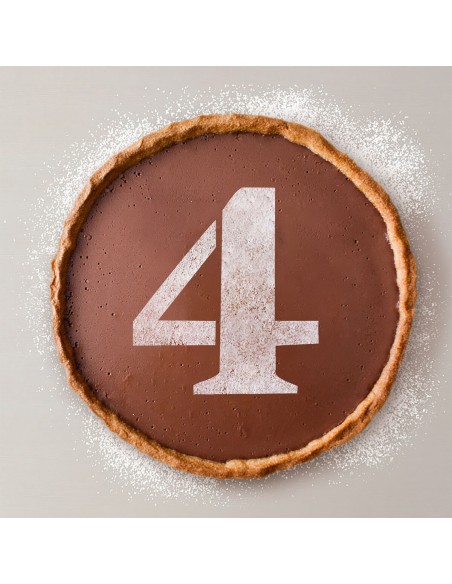 Gabarit de gâteau Algon 25 cm Numéro 4 (36 Unités)