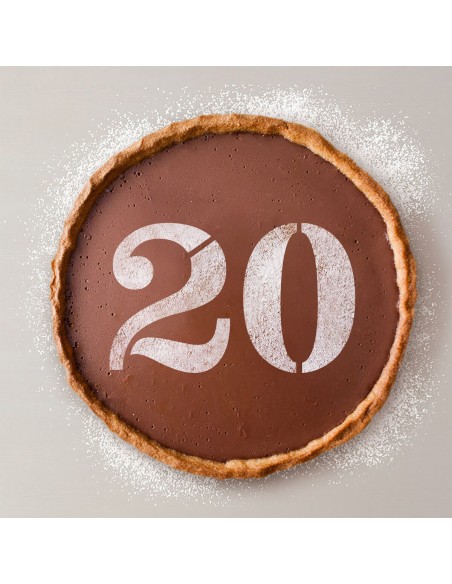 Gabarit de gâteau Algon Numéro 0 (36 Unités)