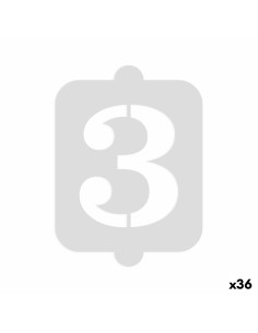 Gabarit de gâteau Algon Numéro 3 (36 Unités)