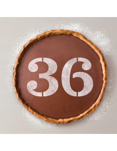 Gabarit de gâteau Algon Numéro 3 (36 Unités)