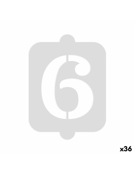 Gabarit de gâteau Algon Numéro 6 (36 Unités)