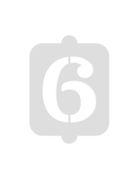 Gabarit de gâteau Algon Numéro 6 (36 Unités)