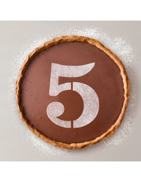 Gabarit de gâteau Algon 25 cm Numéro 5 (36 Unités)