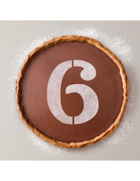 Gabarit de gâteau Algon 25 cm Numéro 6 (36 Unités)