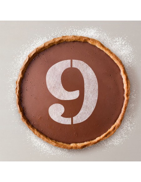 Gabarit de gâteau Algon 25 cm Numéro 9 (36 Unités)