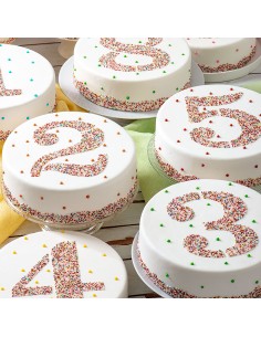Gabarit de gâteau Algon 25 cm Numéro 8 (36 Unités) 2