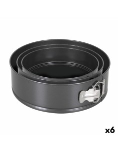 Moule amovible Quttin Noir 24 x 7+28 x 6,8 cm 3 Pièces (6 Unités)