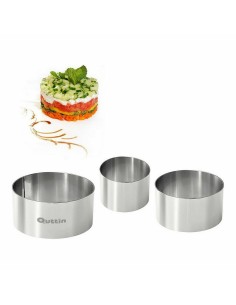 Moules Quttin Acier inoxydable Argenté 10 x 10 x 5 cm (12 Unités) (3 pcs) 2