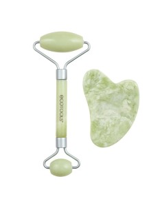 Soin anti-âge pour le visage et le cou Ecotools Jade Jade Lot 2 Pièces