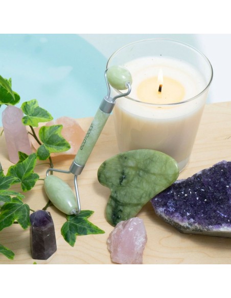 Soin anti-âge pour le visage et le cou Ecotools Jade Jade Lot 2 Pièces