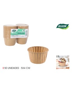 Ensemble de moules à pâtisserie Algon Papier 5 x 4 cm 50 Pièces (36 Unités) 2