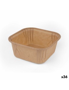 Ensemble de moules à pâtisserie Algon Papier 6,5 x 6,5 x 3,5 cm 25 Pièces (36 Unités)