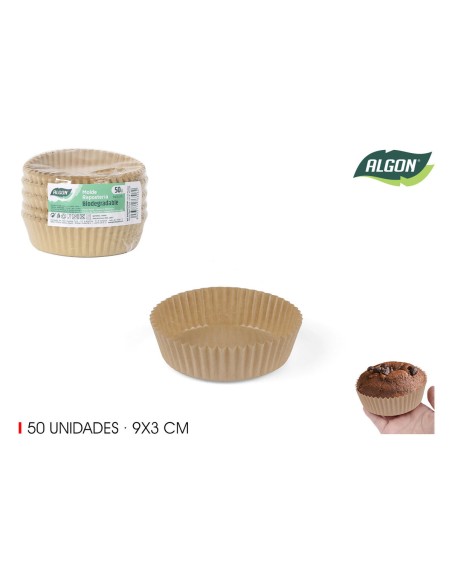 Ensemble de moules à pâtisserie Algon Papier 9 X 3 CM 50 Pièces (36 Unités)