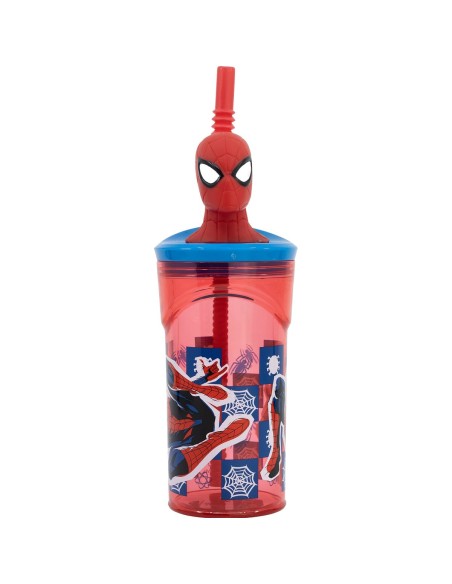 Verre avec Paille Spider-Man CZ11338 3D