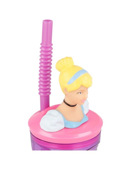 Verre avec Paille Disney Princess CZ11334 3D Rose