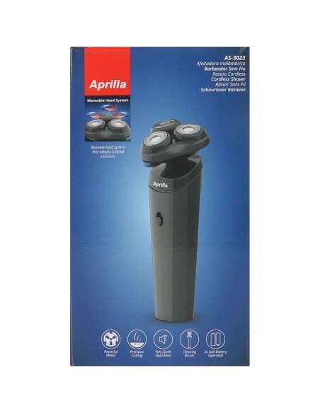 Rasoir electrique Aprilla Noir (6 Unités)