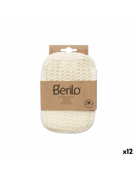 Gant Exfoliant Berilo B7083-5 Blanc Beige (12 Unités)