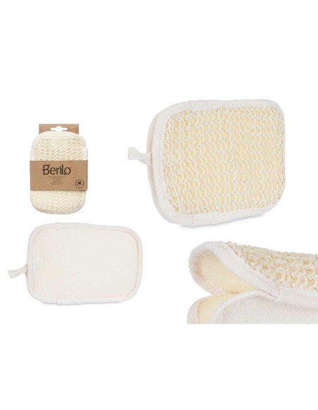 Gant Exfoliant Berilo B7083-5 Blanc Beige (12 Unités)