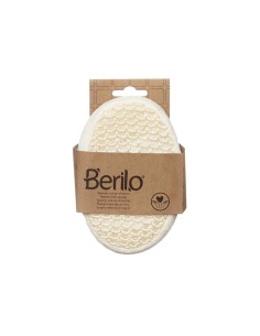 Éponge Corporelle Berilo B7083-8 Blanc Beige 11 x 15 x 5 cm (12 Unités) 2