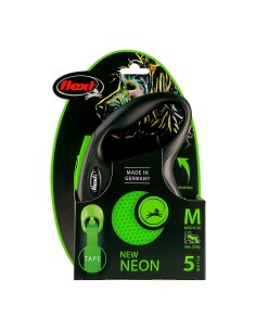 Laisse pour Chien Flexi NEW NEON 5 m Taille S Vert 2