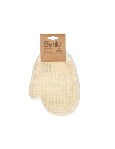 Gant Exfoliant Berilo B7083-12 Blanc Beige (12 Unités) 2