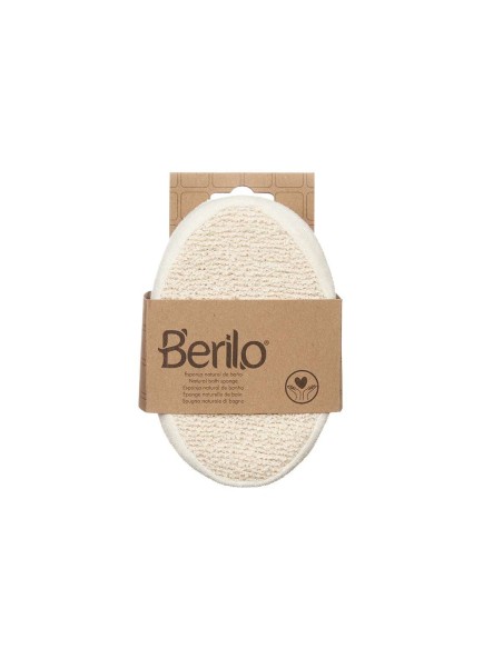 Éponge Corporelle Berilo B7081-8 Blanc Beige 15 x 5 x 10 cm (12 Unités)