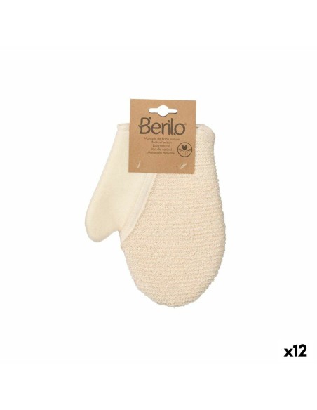 Gant Exfoliant Berilo B7081-10 Blanc Beige (12 Unités)