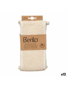 Éponge de Massage Berilo B7081-16 Blanc Beige (12 Unités)