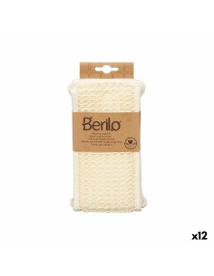 Éponge de Massage Berilo B7083-16 Blanc (12 Unités)