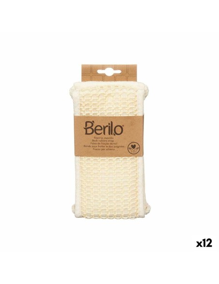 Éponge de Massage Berilo B7083-16 Blanc (12 Unités)