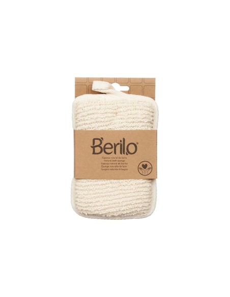 Éponge Corporelle Berilo B7081-6 Blanc Beige 11 x 16,5 x 2 cm (12 Unités)