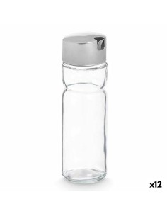 Huilier Vivalto OCT-TW022 Transparent Argenté Métal Verre Plastique 180 ml 4,6 x 15,7 x 4,6 cm (12 Unités)